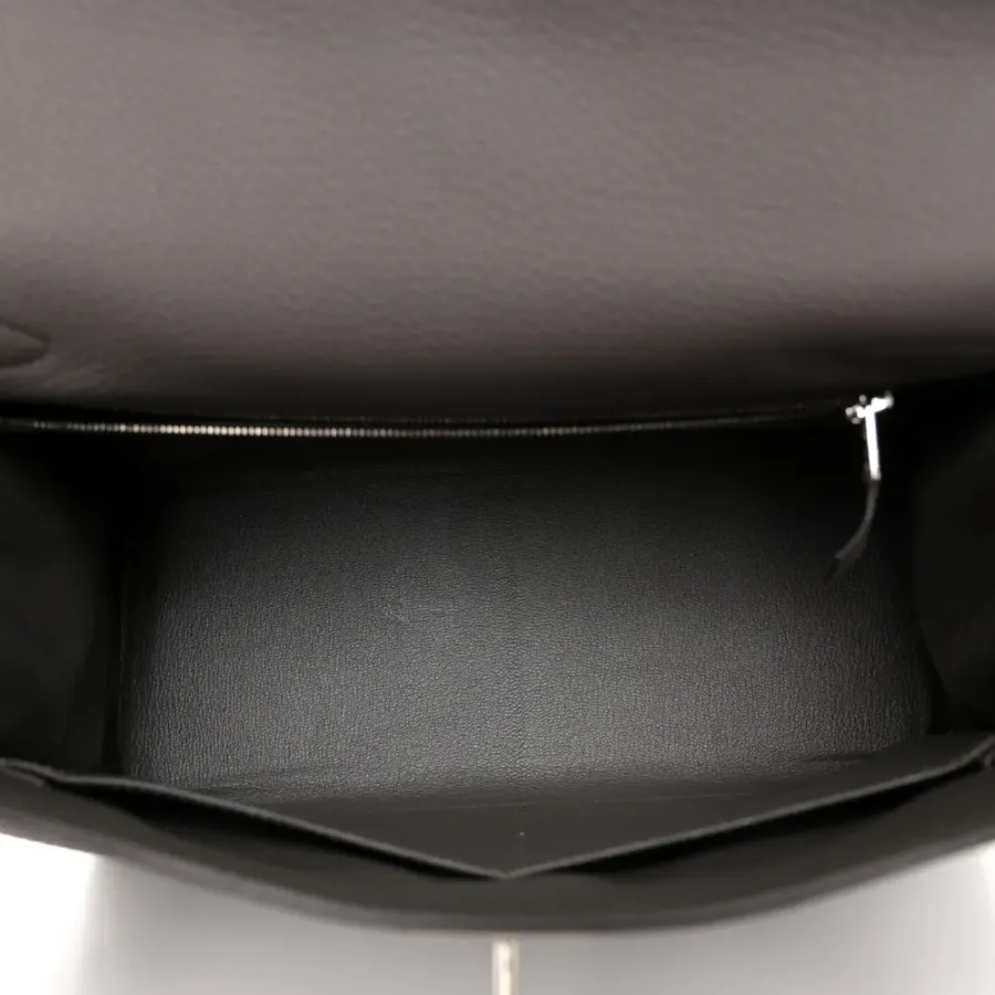 Hermès Kelly Retourne 28 Etain Togo Leather Palladium Hardware