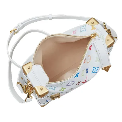Louis Vuitton x Murakami Takashi Side Trunk MM Multicolor White Gold Hardware