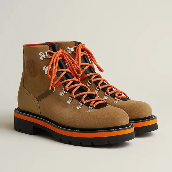 HERMES Hike Brown ankle boots - Image 2