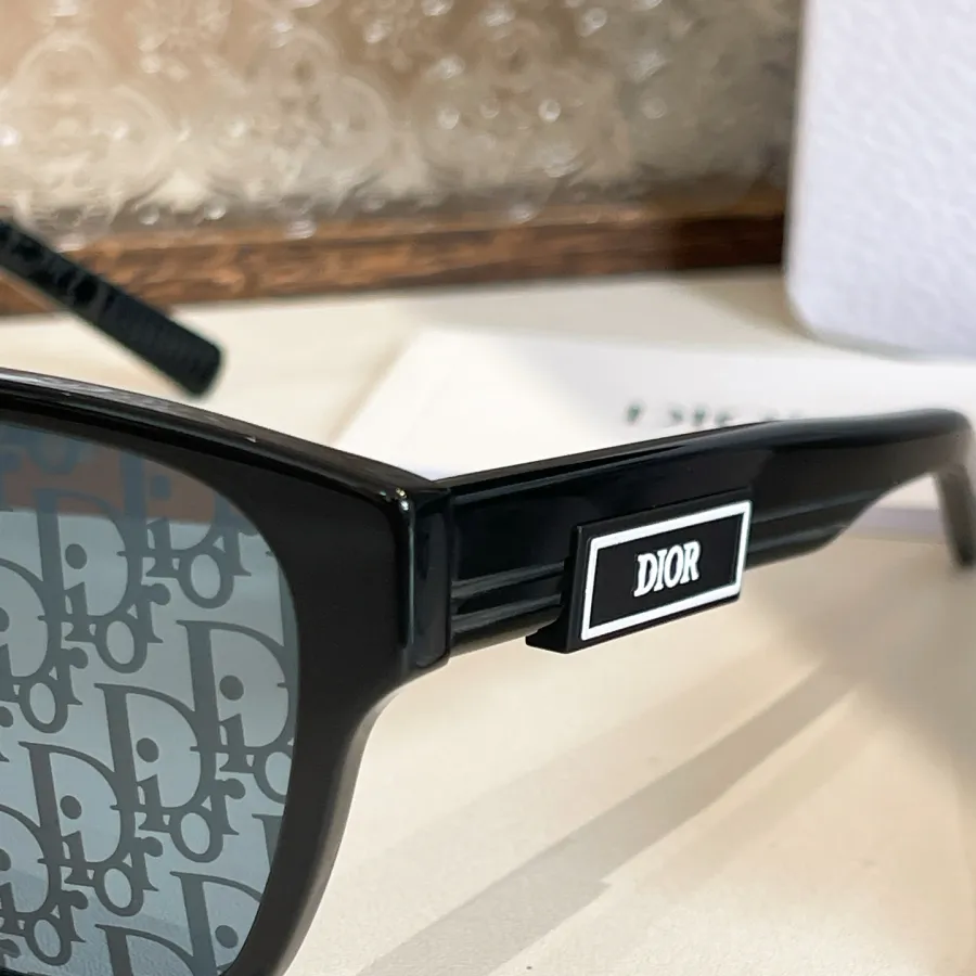 DIOR wayfarer glasses black color with dior logo print Size 58口20-145