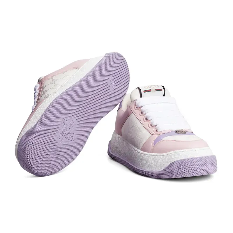 Gucci Screener series women's sports shoes purple Sneakers
