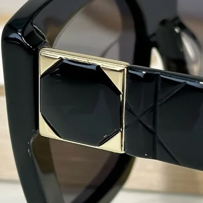 DIOR square frame glasses black/white color Size 62-14-140