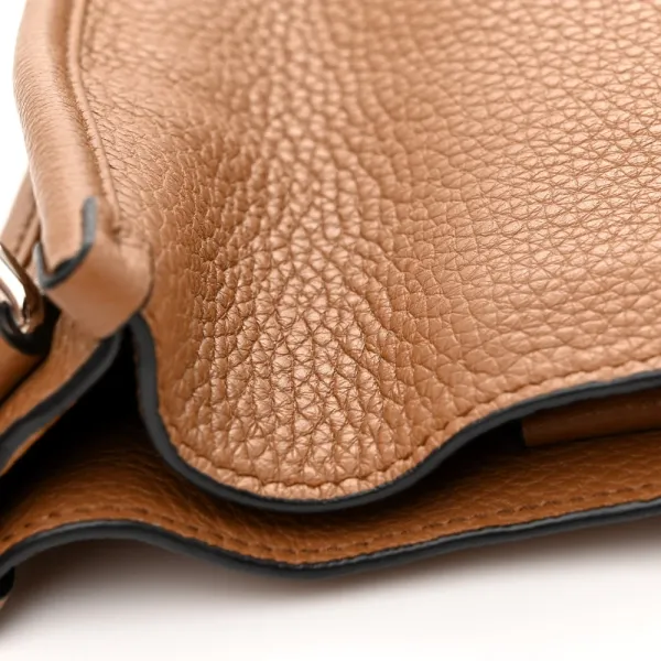 Prada Mini Hobo Messenger Bag Caramel Vitello Daino Leather - Image 9