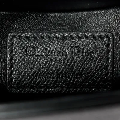 Dior Montaigne 30 Box Bag Black Ultra Matte Grained Calfskin Leather Matte Black Hardware