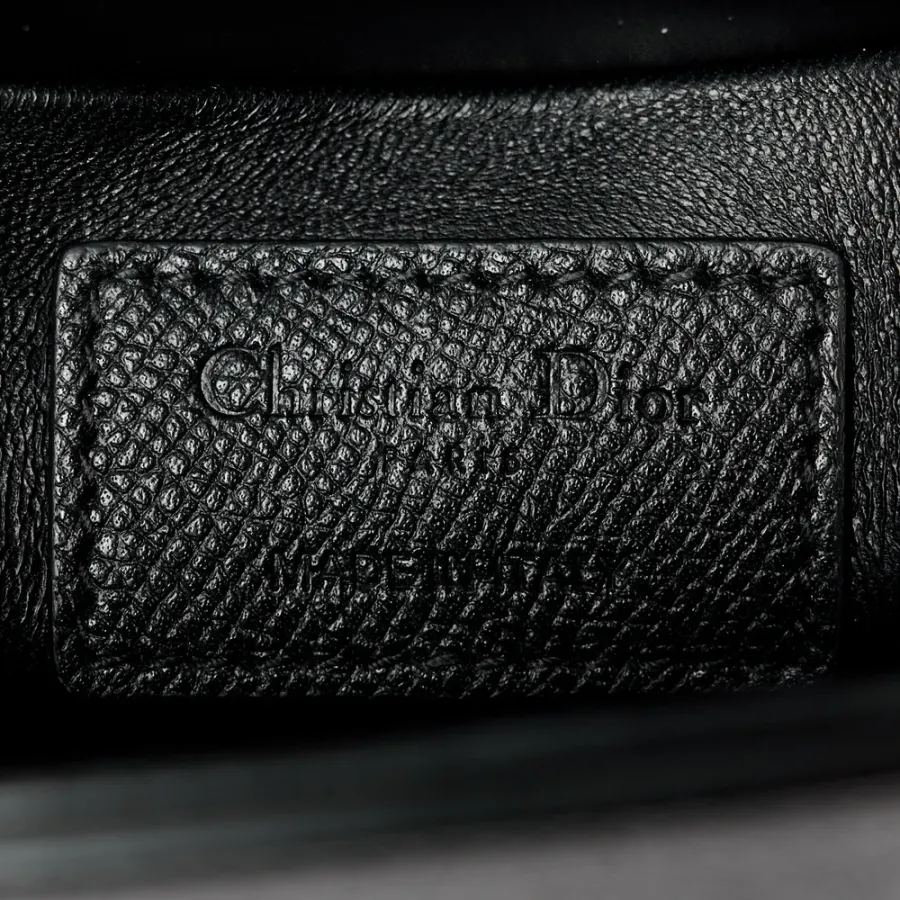 Dior Montaigne 30 Box Bag Black Ultra Matte Grained Calfskin Leather Matte Black Hardware