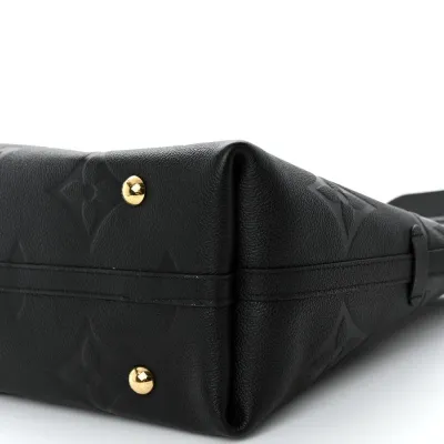 Louis Vuitton CarryAll MM Black Giant Monogram Empreinte Leather