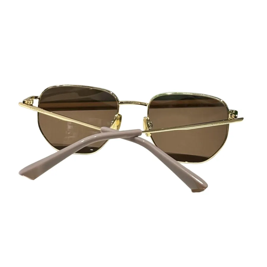 Bottega Veneta square frame glasses brown/black gold/green silver color Size 50-19-145