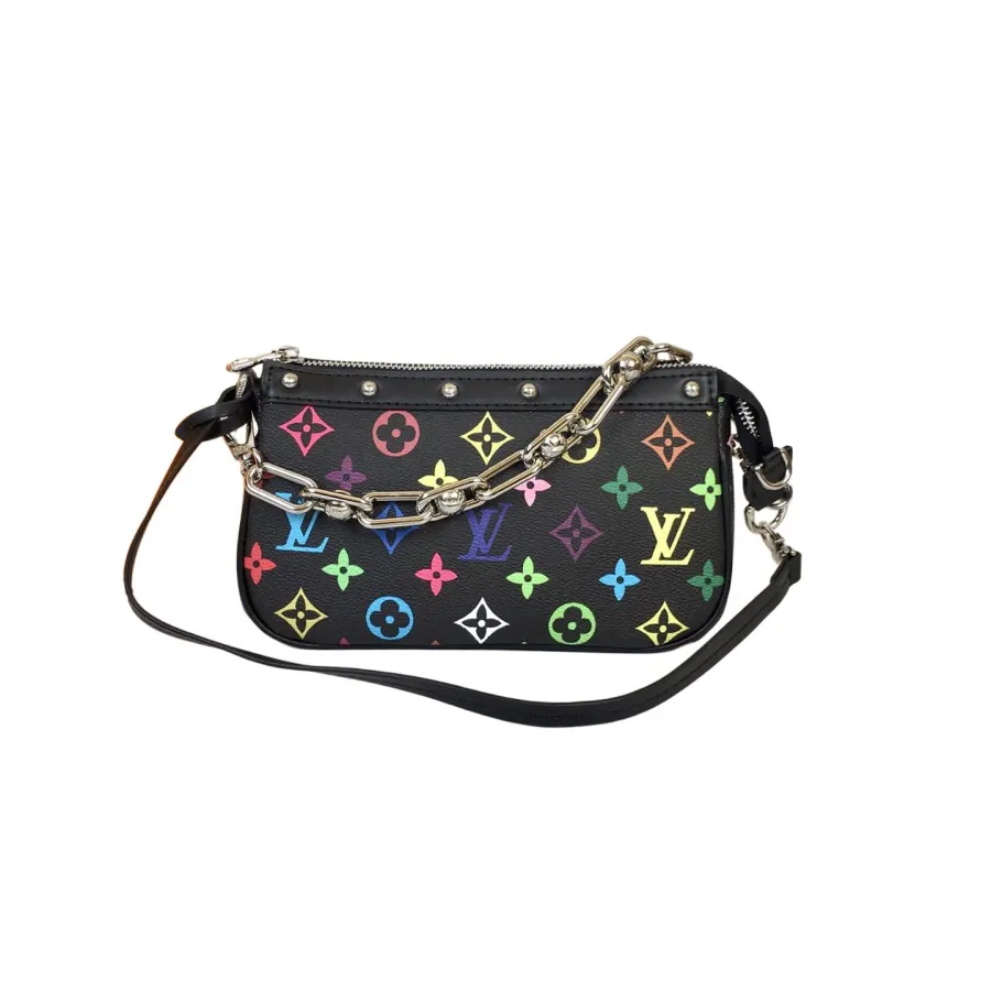 Louis Vuitton x Murakami Takashi Pochette Accessoires Multicolor White/Black With Gold/Silver Hardware