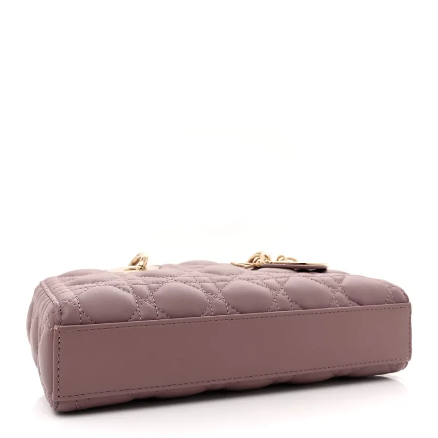 Dior Small Lady D-Joy Peony Pink Cannage Lambskin Leather Gold Hardware