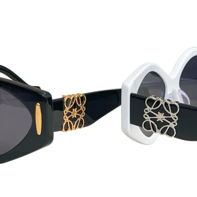 Loewe glasses white/black/black green/black rust/leopard green/leopard brown color Size 51口21-140