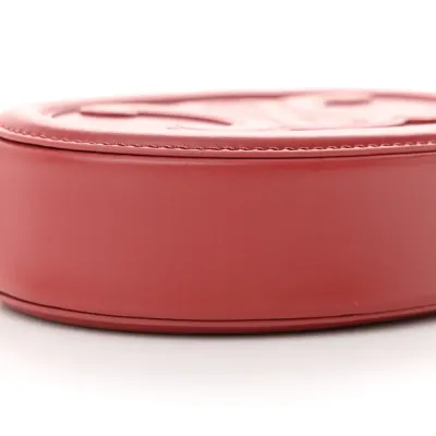 Celine Small Cuir Triomphe Oval Purse Crossbody Lipstick Smooth Calfskin Leather