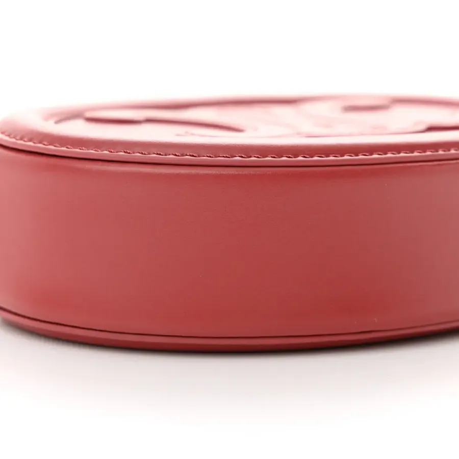 Celine Small Cuir Triomphe Oval Purse Crossbody Lipstick Smooth Calfskin Leather