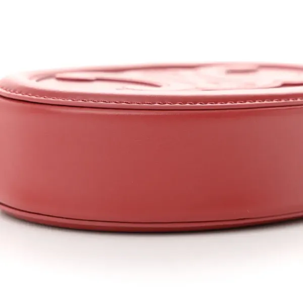 Celine Small Cuir Triomphe Oval Purse Crossbody Lipstick Smooth Calfskin Leather - Image 3