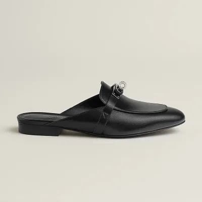 HERMES Oz Mule black Slippers