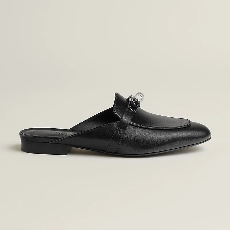 HERMES Oz Mule black Slippers