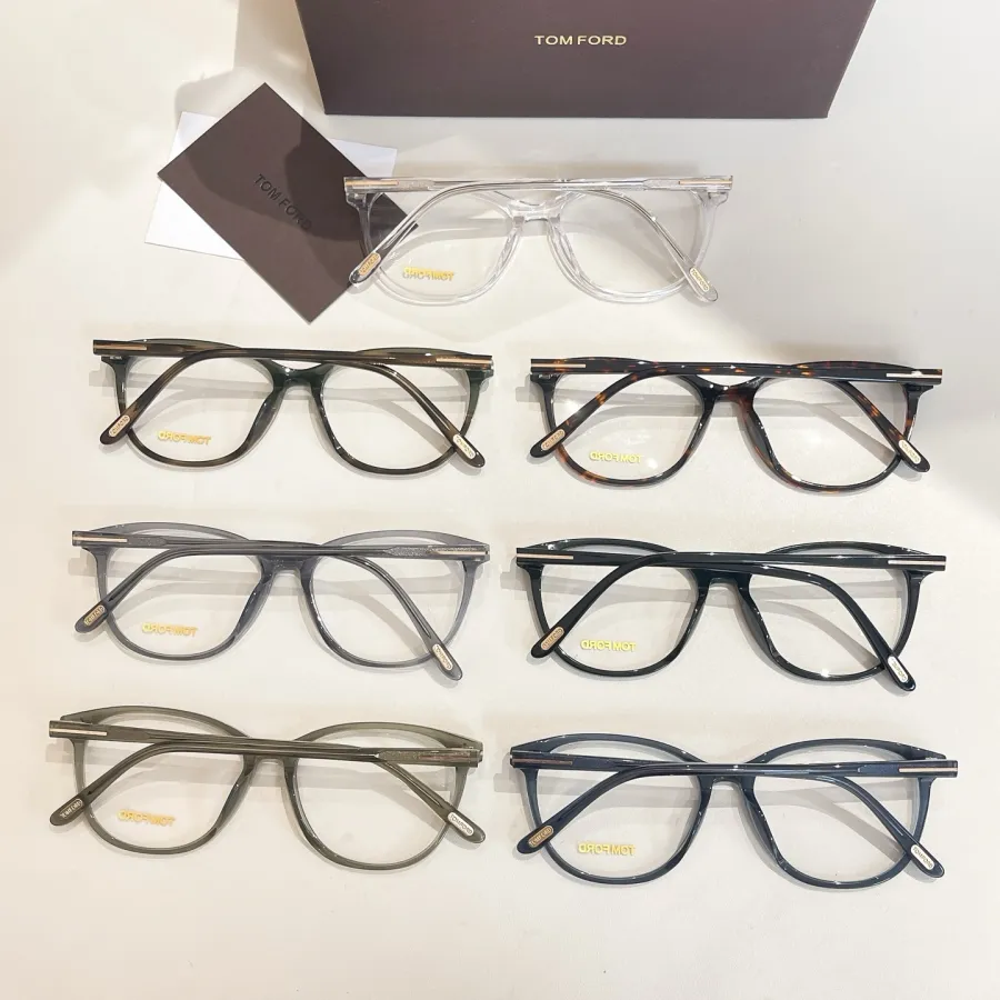 Tom Ford Boston frame glasses blue/black/grey/leopard/transparent/citron/green color Size 53口18-145