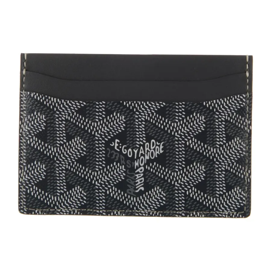 Goyard Small Saint Sulpice Card Holder Grey Goyardine Printed Canvas