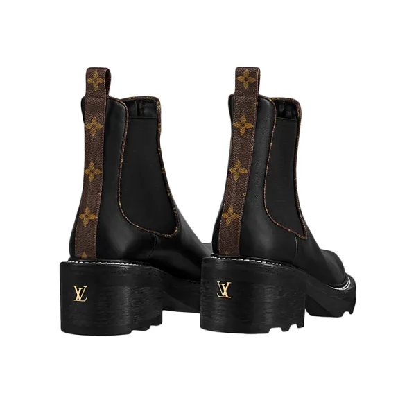 Louis Vuitton Chelsea black platform ankle boots - Image 3