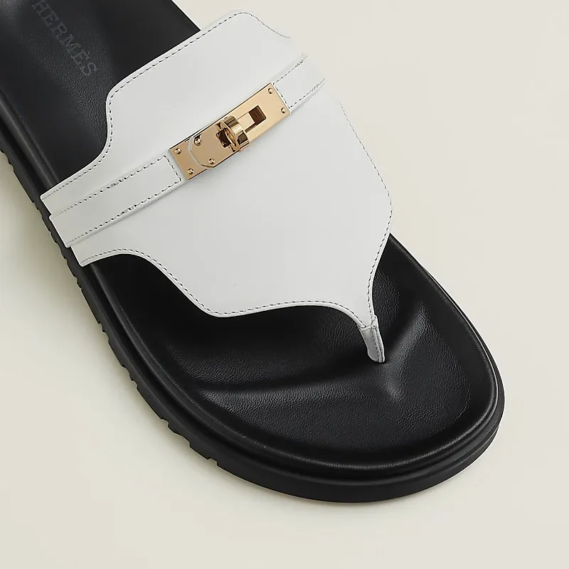 HERMES Empire white Slippers