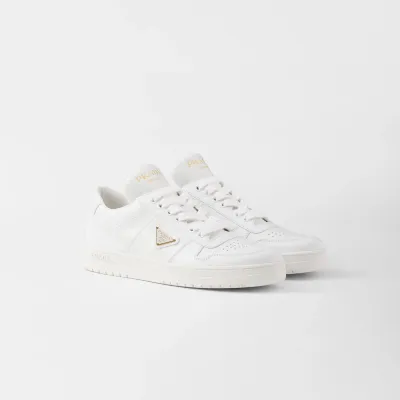 PRADA white leather sneakers