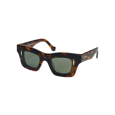 Loewe square frame glasses blue orange/black brown/black sepia/white/leopard brown/leopard green color Size 54口16-145