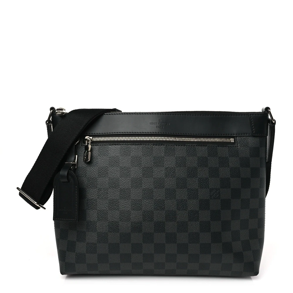 Louis Vuitton Mick PM em Lona Damier Graphite com Acabamentos Prateados