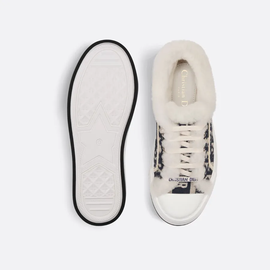 Dior blue add pile platform sneakers