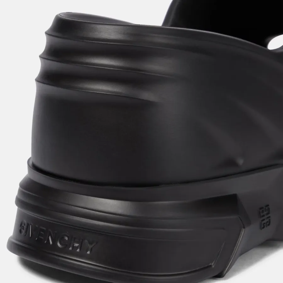 GIVENCHY Black wedge sandal slippers