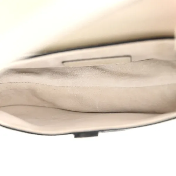 Dior Mini Saddle Bag With Strap White Grained Calfskin Leather Brass Hardware - Image 7