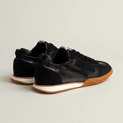 HERMES Jet Sneakers Black Sports Shoes