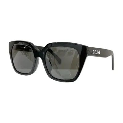 Celine square frame glasses white/pink/black color Size 56口21-145