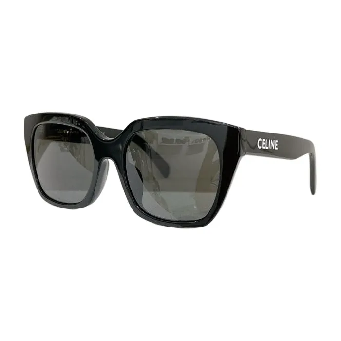 Celine square frame glasses white/pink/black color Size 56口21-145