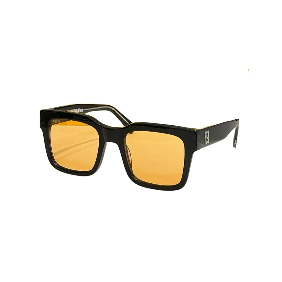 Fendi square frame glasses leopard/leopard green/orange black/blue/black/brown black color Size 51口22-145