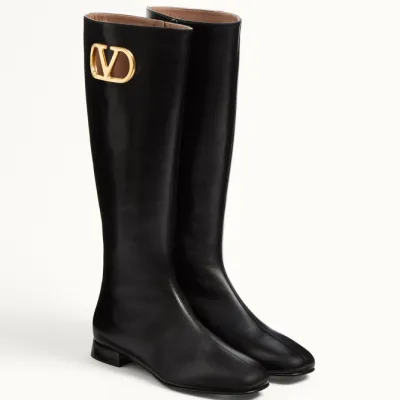 VALENTINO VLOGO SIGNATURE Sheepskin boots (heel 2 cm high)
