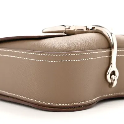 Hermès Mini Della Cavalleria Etoupe Epsom Leather Palladium Hardware