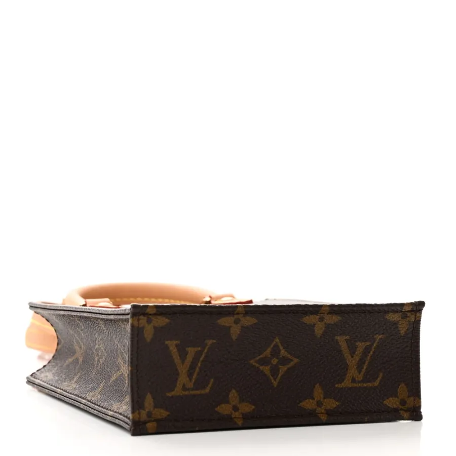 Louis Vuitton Petit Sac Plat BB Monogram Canvas Gold Hardware