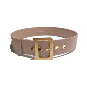 Dior Women' s Jumbo D Buckle Belt In Pink/Red Calfskin With Gold Hardware 50mm
