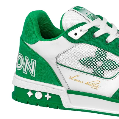 Louis Vuitton White with Green sneakers