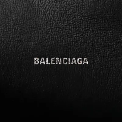Balenciaga XS Hourglass Top Handle Bag Silver Sparkling Fabric Silver Hardware