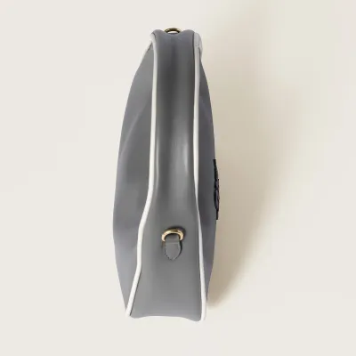 Miu Miu Wander Quilted Lambskin Leather handbag Grey Crossbody Bags