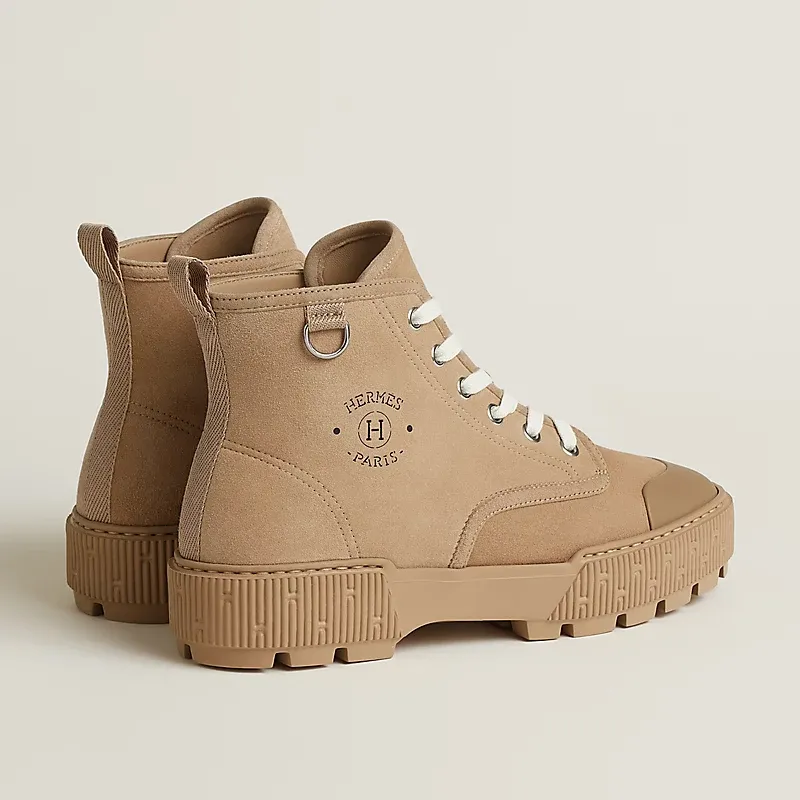 HERMES Itineraire Brown ankle boots