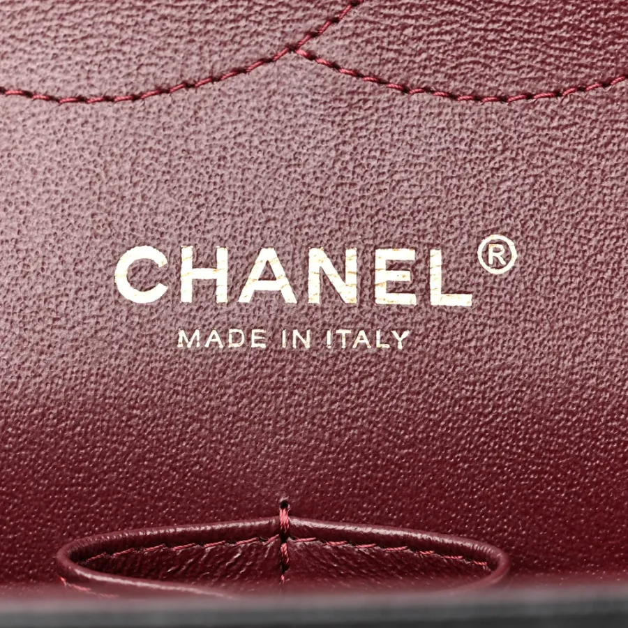 Chanel Double Flap Jumbo Black Quilted Caviar Leather Gold Hardware