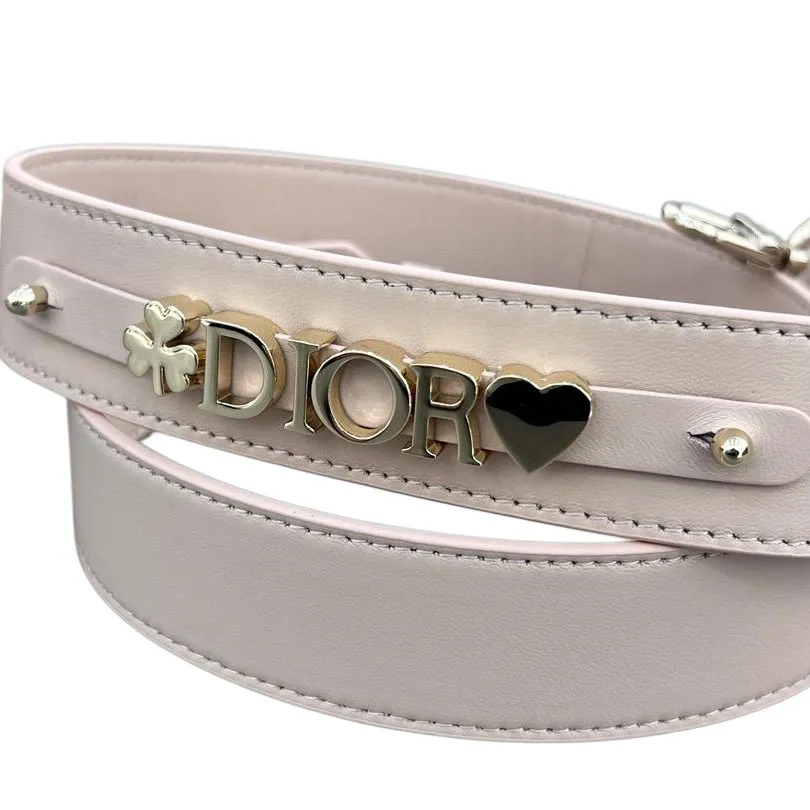 Dior Lady Pink Lambskin Leather Gold Hardware