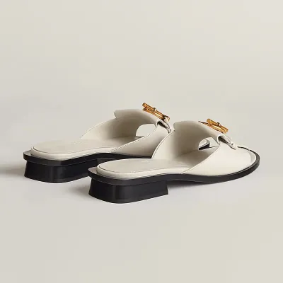 HERMES Isle  white Slippers