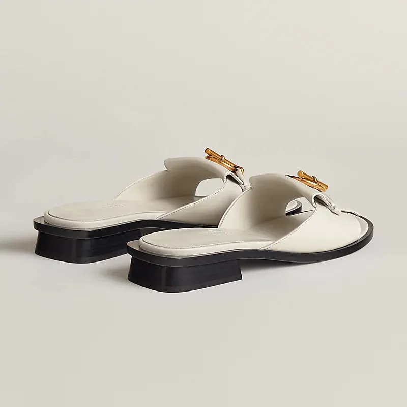 HERMES Isle  white Slippers