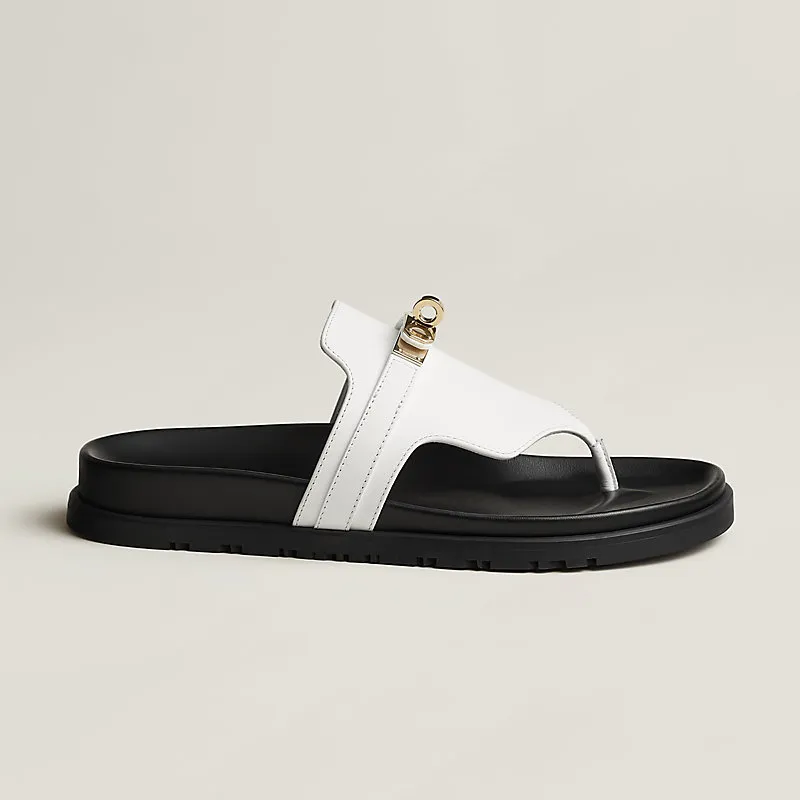 HERMES Empire white Slippers