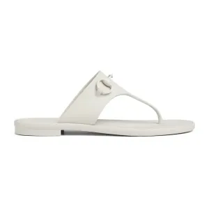 Gucci  white Pinch flat bottom slippers