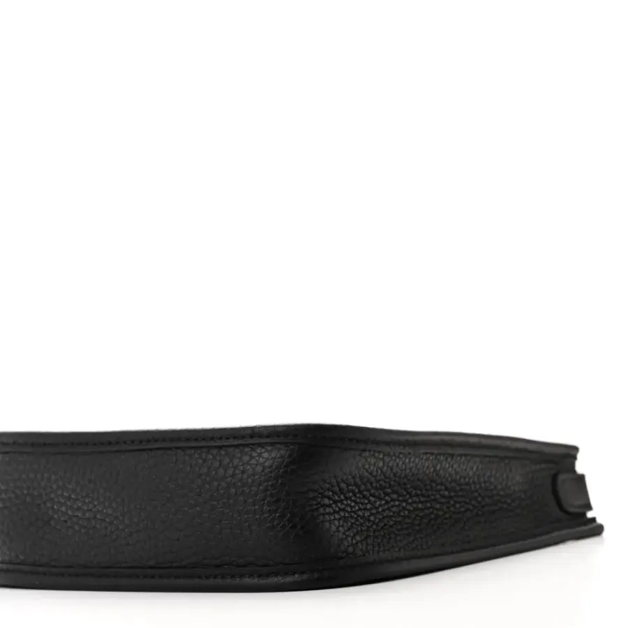 Hermès Evelyne TPM Black Taurillon Clemence Leather Silver Hardware