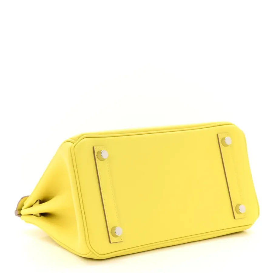 Hermès Birkin 25 Lime Swift Leather Palladium Hardware