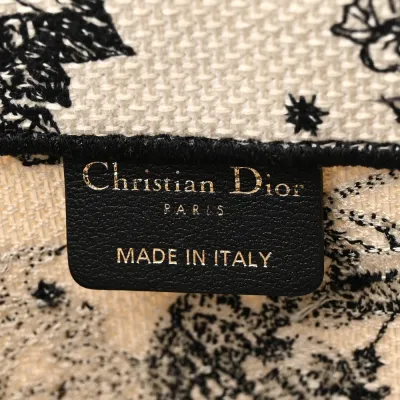Dior Medium Zodiac Toile De Jouy Book Tote Latte Embroidered Canvas